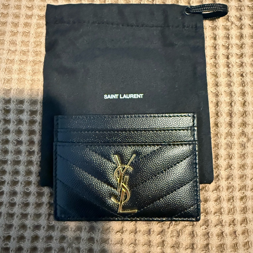 Saint Laurent Cassandre Matelasse Card Holder